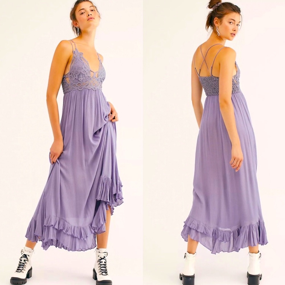 SALE NWT Free People Adella Maxi Dress - Picture 1 of 9